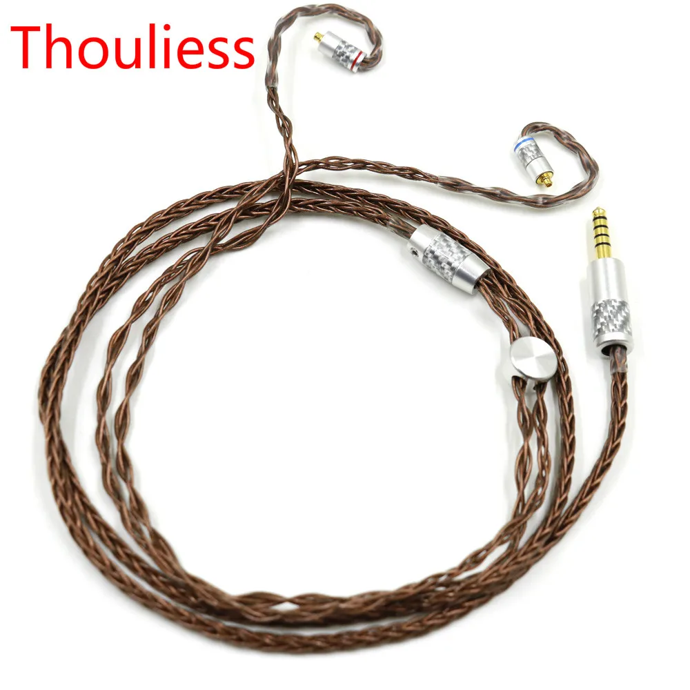 

Thouliess HIFI 3.5/2.5/4.4mm Balanced UP-OCC Single Crystal Copper MMCX Connector Headphone Upgrade Cable