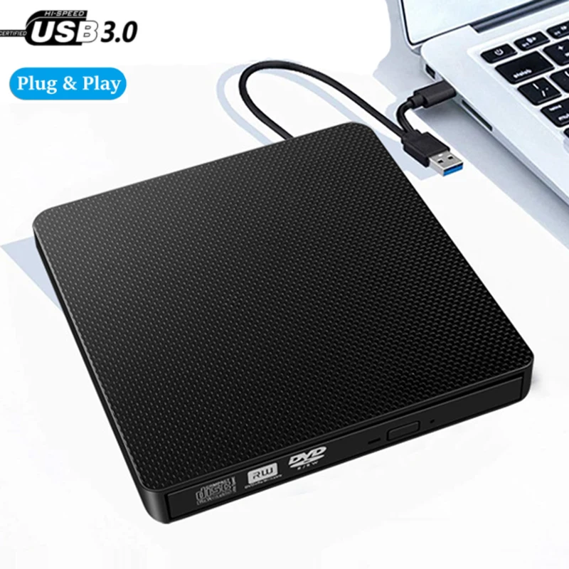 

External DVD Burner USB 3.0 Type-C Writer Recorder DVD RW Optical Drive CD/DVD ROM Player MACs OS Windows XP/7/8/10