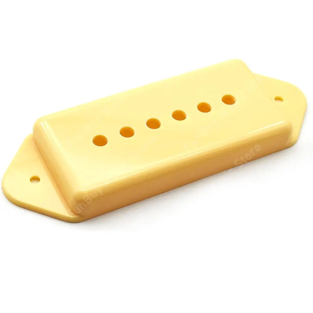 1Pair Bridge and Neck Pickup Cover Plastic 52mm/ 50mm Guitar Pickup Accessories Replaces for P90 P-90 Dog Ear Drop shipping