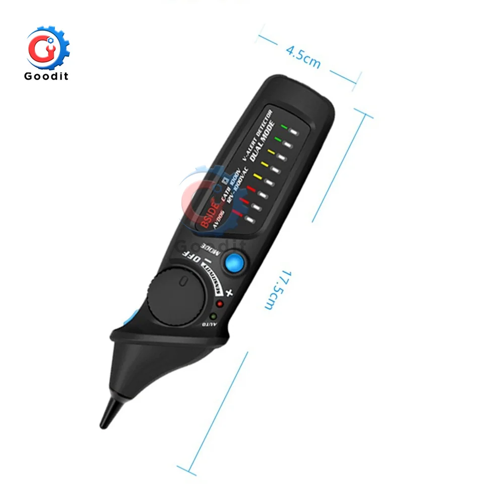 Non-Contact Voltage detector indicator BSIDE AVD06 Profession Smart test pencil Live/phase wire Breakpoint NCV Continuity Tester