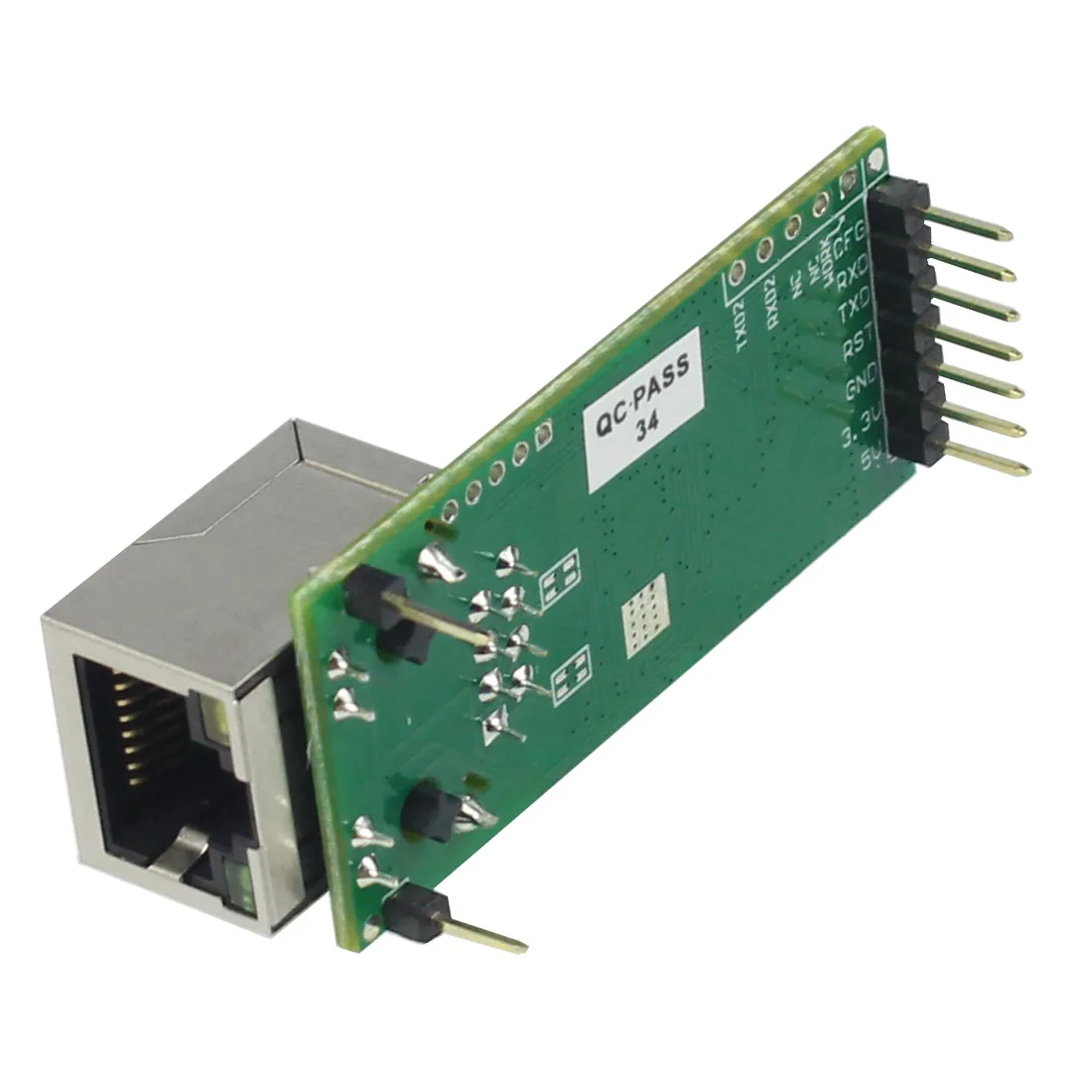 USR-TCP232-T2 V1.2 V1.1 وحدة محول إيثرنت تسلسلي صغير دبوس نوع UART TTL إلى وحدة إيثرنت TCPIP تدعم DHCP DNS