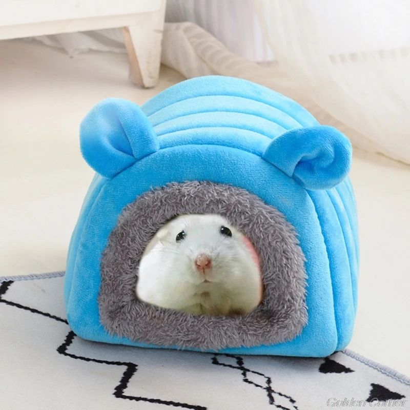 Hamster Tent Winter Warm Sugar Glider Cage Sleeping Bed House Cave for Guinea Pigs Small Animals Hedgehog Hideout D25 20