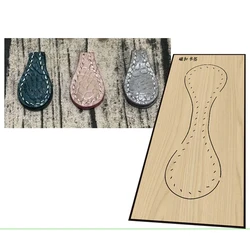 DIY leather craft magnet button bookmark die cutting knife mold metal hollowed punch tool 27x95mm