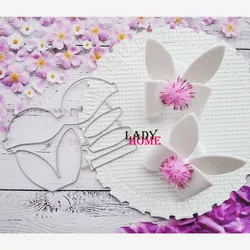 Bunny Bow Ties Metal Cutting Die for Craft Dies Stencil Templates Scrapbooking Embossing Knife Mould Punch Making Cards Dies Cut