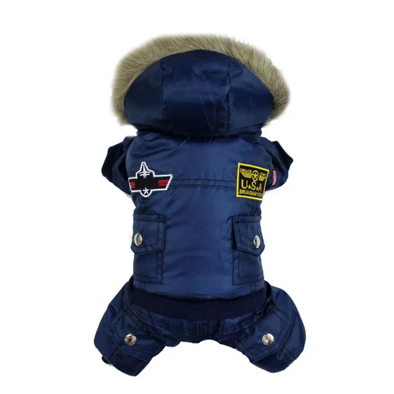 Winter Pet Dog Clothes Warm Hooded Jacket Thicker Coat Waterproof Small Dogs Pets Clothing French Bulldog Puppy Chihuahua Pug