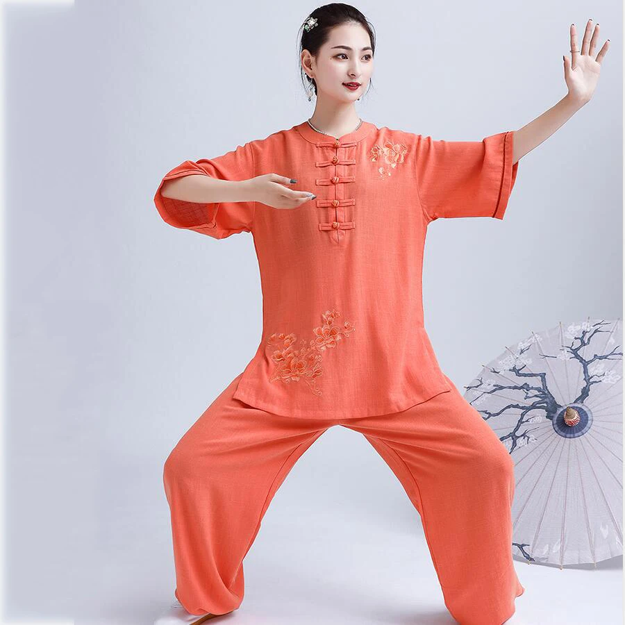 

Women Taiji Sets Clothing Tang Suit Kung Fu Uniform Martial Arts Tai Chi Suits Garment classical ethnic Show