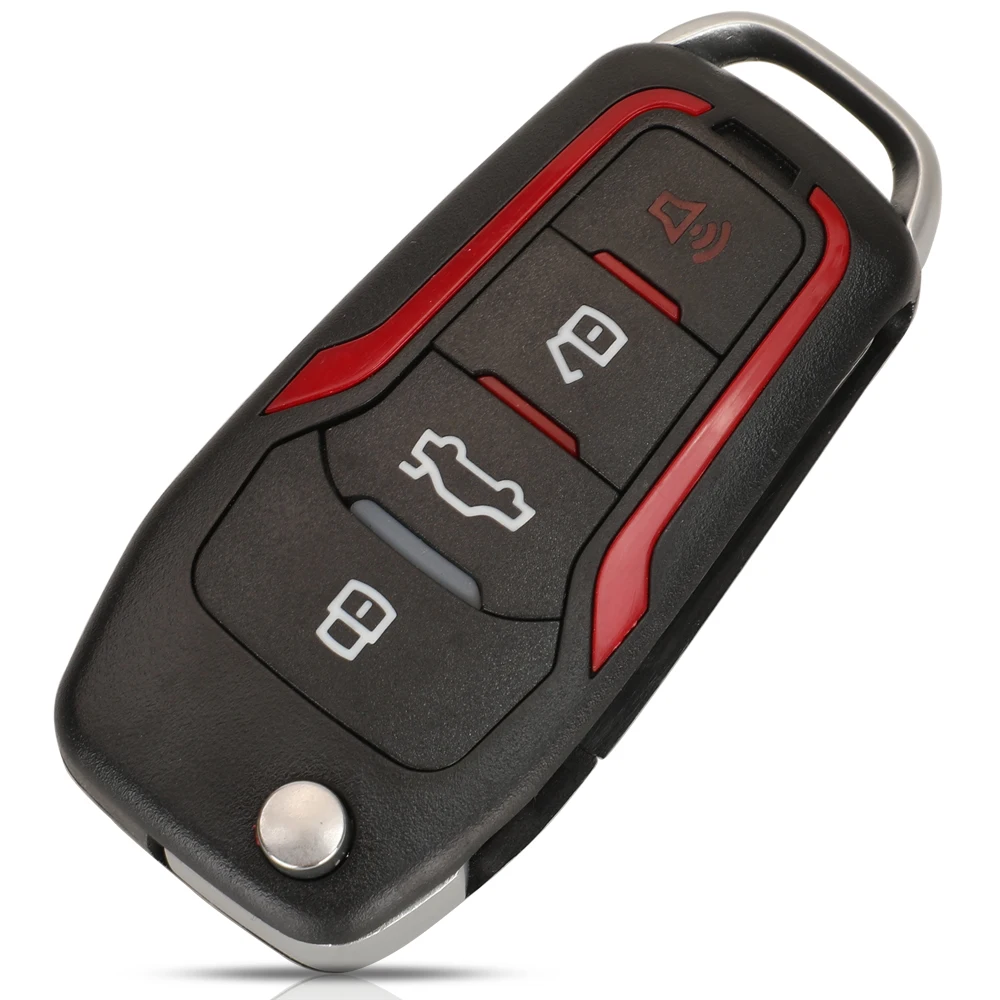 Jingyuqin Modifizierter Fernbedienungs-Autoflipschlüssel 315/433 MHz für Ford F150 Explorer Focus Edge Escape Ranger Mustang Flex Mercury Lincoln