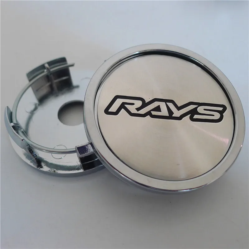 4Pcs 58mm For Rays Volk Racing Wheel Center Hub Caps Car Styling Cover 50mm Emblem Badge Logo Auto Rims Cover Accessories