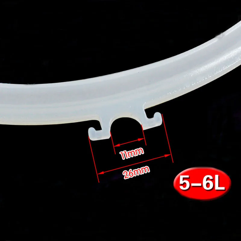 Anello di tenuta per pentola a pressione elettrica 5-6L Anello di gomma per pentola a pressione elettrica Accessori grembiule Guarnizione in gomma striscia di tenuta