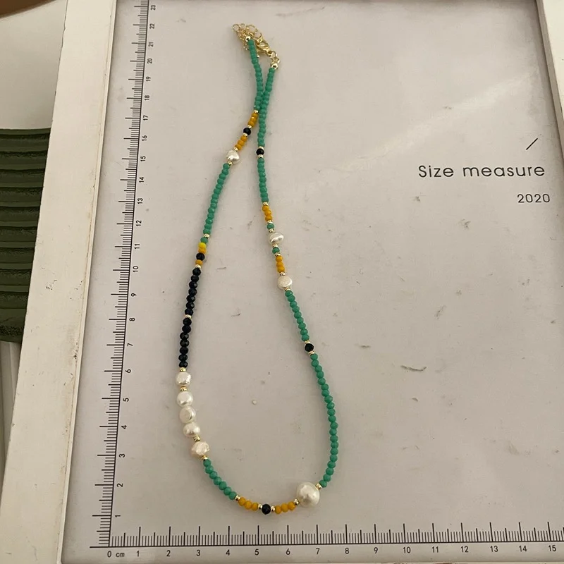 women exquisite small freshwater pearls necklace handmade adjustable beaded choker fashion bohemian jewelry gifts wholesale