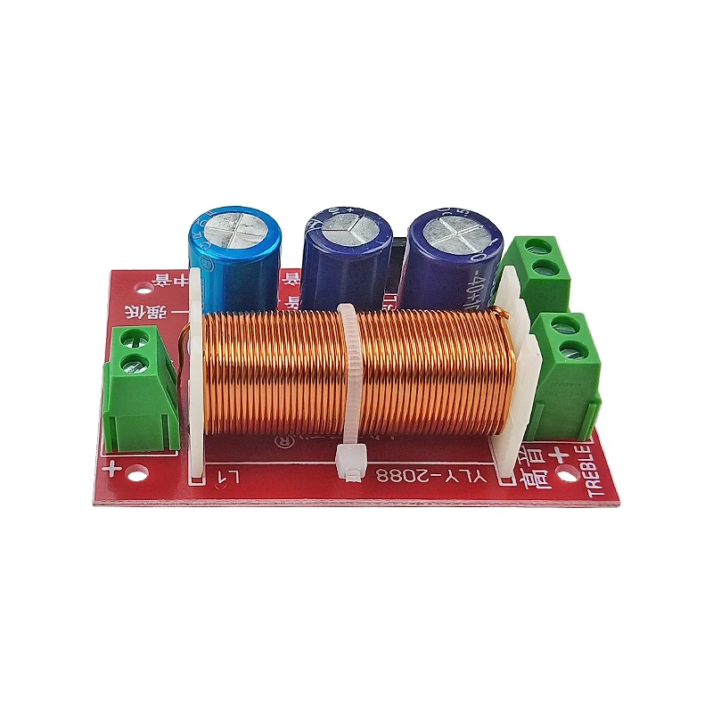 GHXAMP 400W Debugged Speaker 2 Way Crossover Audio Adjustment Tweeter Bass LoudSpeakers Filter Frequency Divider 2PCS