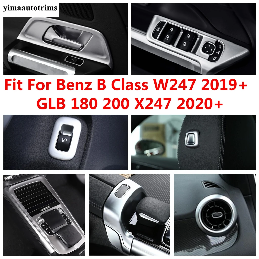 

Seat Pillow Button / Gear Shift / Armrest Box Sequins Cover Trim For Benz B Class W247 2019 - 2023/ GLB 180 200 X247 2020 - 2024