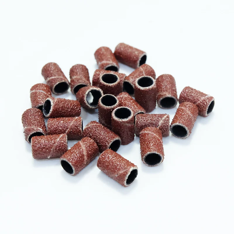 100/50/25 stücke Nagel Schleif Ring Bands Elektrische Maniküre Nagel Bohrer Bits 80/120/180 Grit Gel Nagellack Entfernung Pediküre Werkzeug – Detail 3