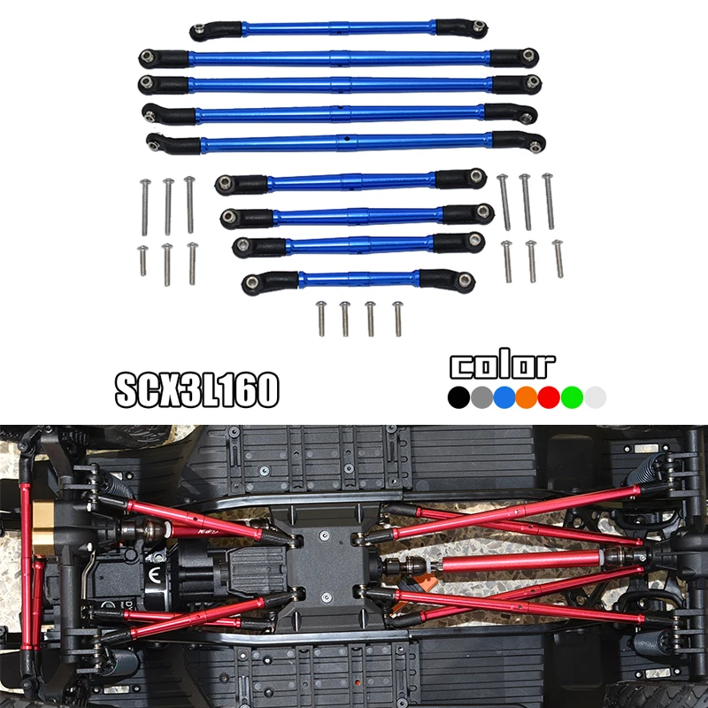 Axiale Scx10 Iii Gladiator Axi03006 Klimmen Auto Aluminium Legering Verstelbare Hele Auto Trekstang Rc Auto-Onderdelen