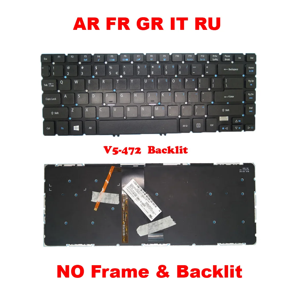 AR FR GR RU Keyboard For ACER For TravelMate P446-M P446-MG P645-M P645-MG P645-S P645-SG P645-V P645-VG Arabia French