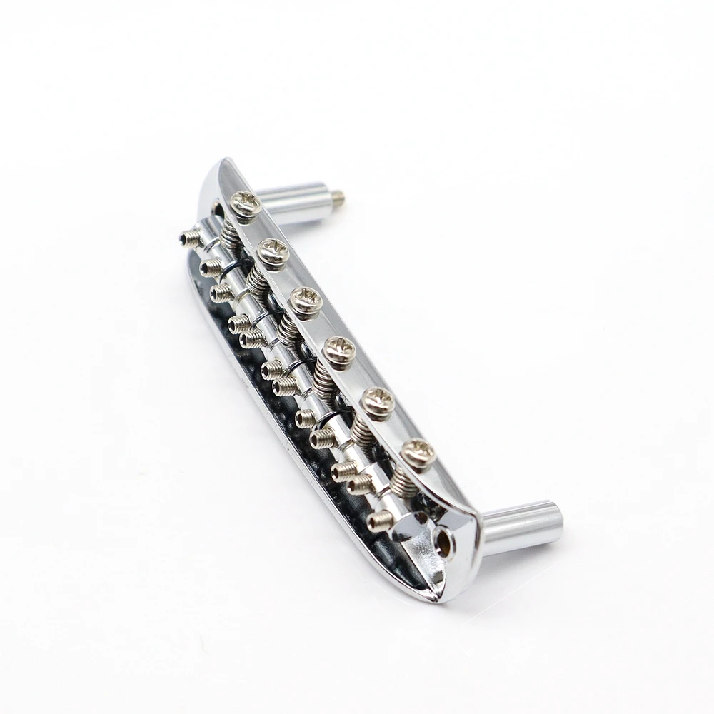 1set 6 String JazzMaster Guitar Bridge Adjustable Threaded Saddle Guitar Master Bridge For Master Style Electric Guitar