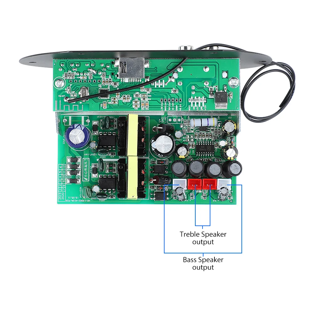AIYIMA Bluetooth 5.0 Amplifier 220V 12V 24V Stereo Sound Amplifier Car Home Amplificador AMP TF USB Decoder For 6-10 Inch Woofer
