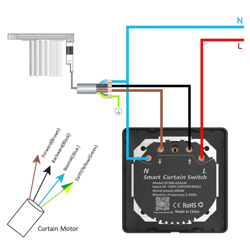 WiFi Timer Przełącznik kurtyny Kontroler do silnika elektrycznego rolety TUYA Smart Life Inteligentna automatyka domowa Google Home Alexa