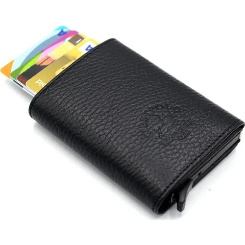 Mechanismed Leather Wallet Card Wallet, Men 'S Wallet, Leather Wallet