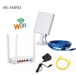 5dbi antenna Openwrt WiFi router High power wireless adapter High gain Wifi USB adapter with 14dbi antenna and 5M USB cable