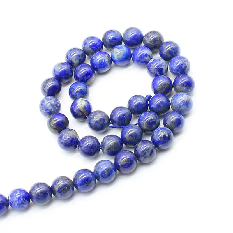 

100% Natural Lapis Lazuli Round Beads Strand No Dyed 6mm 15inches Original Color Semiprecious Stone Beads TSB0228