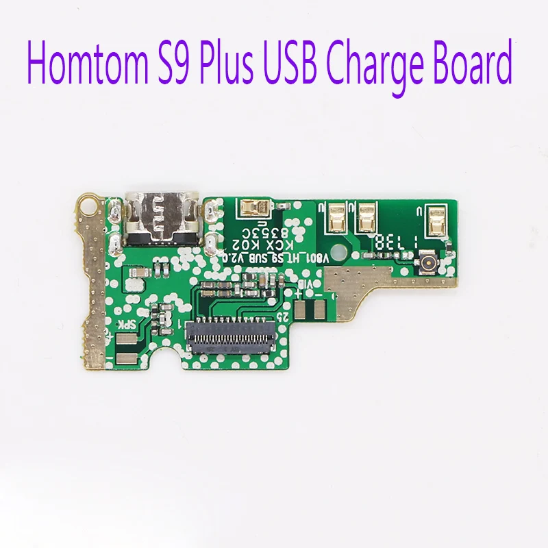 New Original For Homtom S9 Plus USB Board Charging Port Micro-USB Plug DC Jack MIC Repair Part Replacement