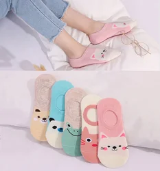 1 Pairs Cartoon Unicorn Cat Fox Socks Cute Animal Women Socks Summer Funny Short Ankle Socks Ladies Cotton Sock Dropship