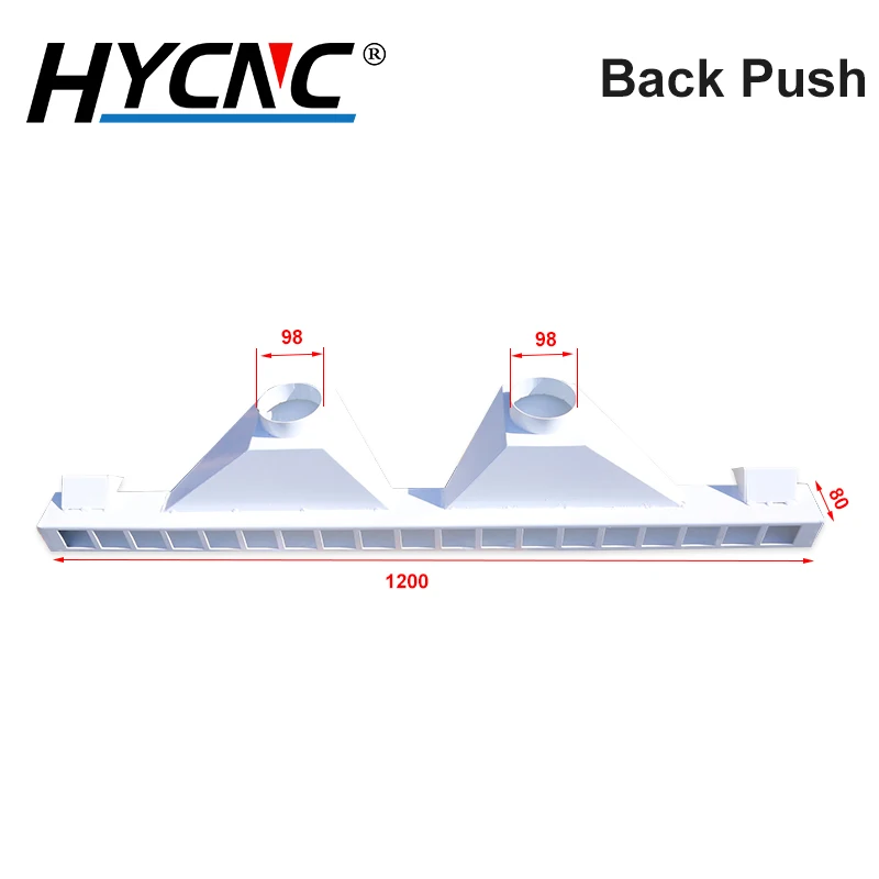 Maszyna do cięcia drewna Rama dociskowa CNC Siłownik do czyszczenia odsysania pyłu Urządzenie popychające Kaliber 98 mm Push do przodu i do tyłu