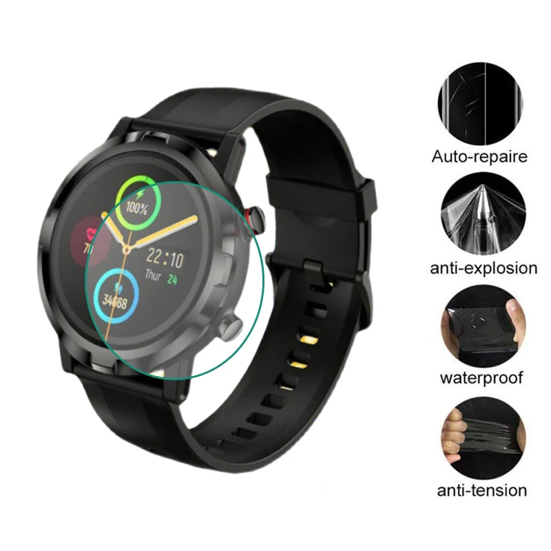5Pcs Anti-Shock Soft TPU ป้องกันฟิล์มสำหรับ Haylou RT LS05S บลูทูธ Smartwatch ผู้ชายกีฬาเต็มหน้าจอป้องกัน