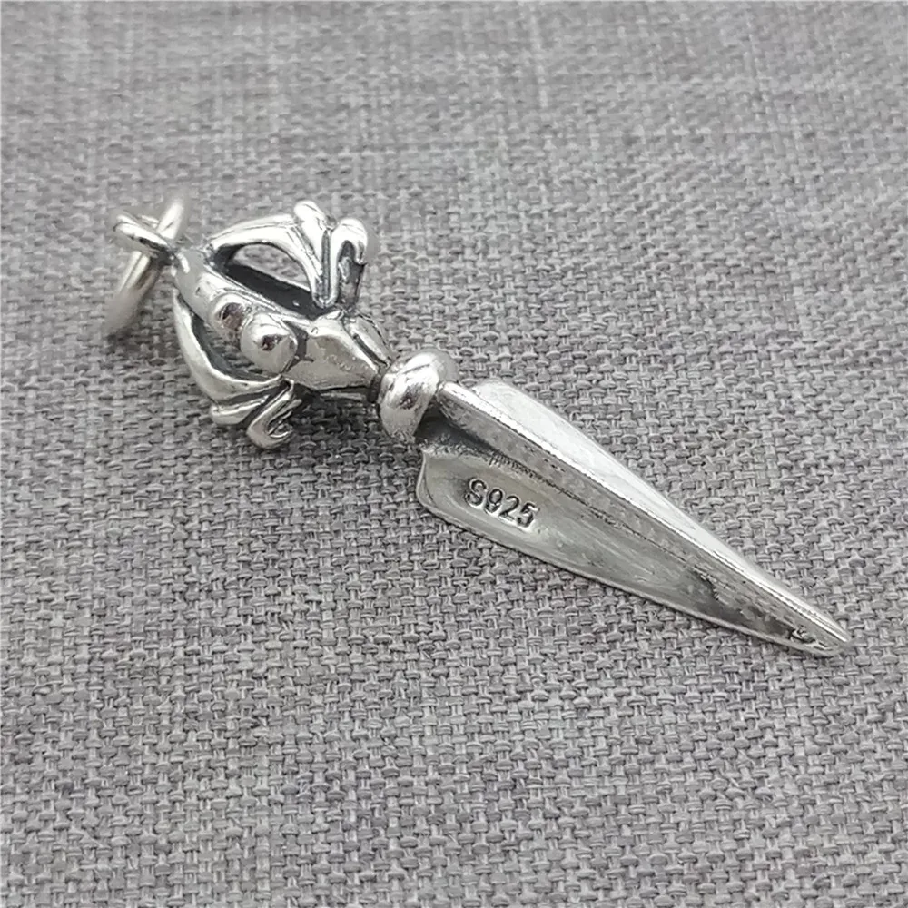 925 Sterling Silver Dorje Phurba Pendant for Buddhism Necklace