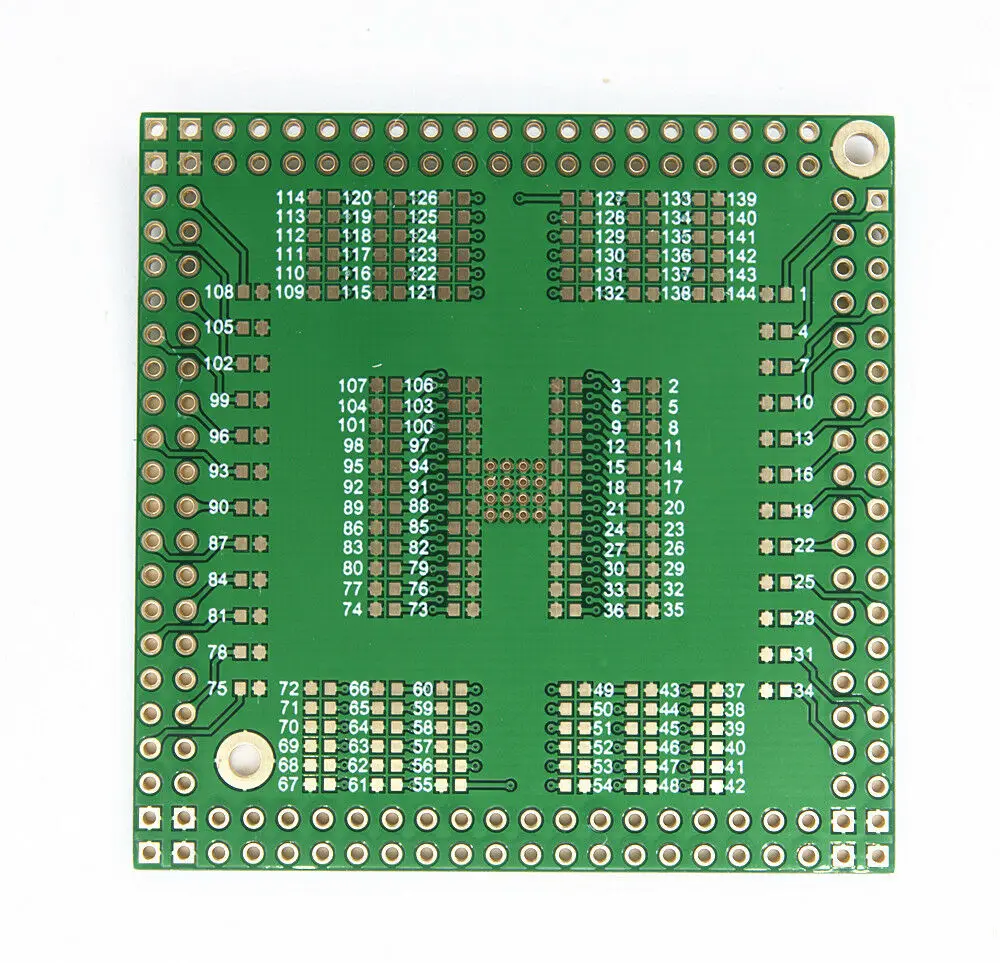 10 pces lqfp144 lqfp128 para dip adaptador passo 0.5mm pwb conversor smd para mergulho