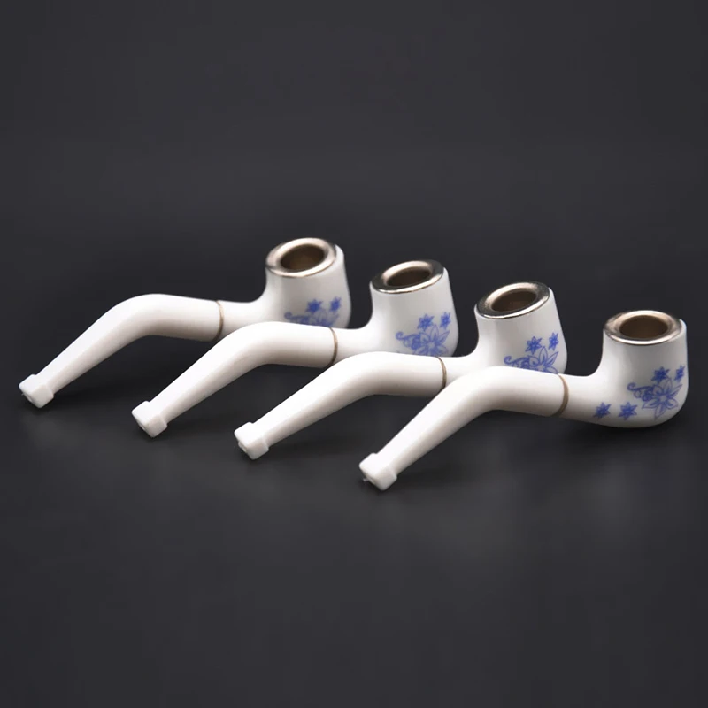 5 Pcs Chinese Wind Pipes Hookah Durable Mini Delicate Smoking Pipe Tobacco Pipe Smoke Mouthpiece Gifts Cigarette Holder