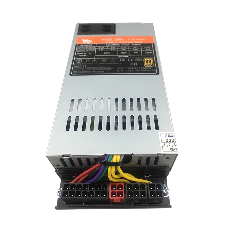 

New PSU 550W 500W ITX FLEX NAS Small 1U Full Modular 80plus Gold K39 K35 S3 M41M24 550W Power Supply FLEX-650 PSU 1U Computer