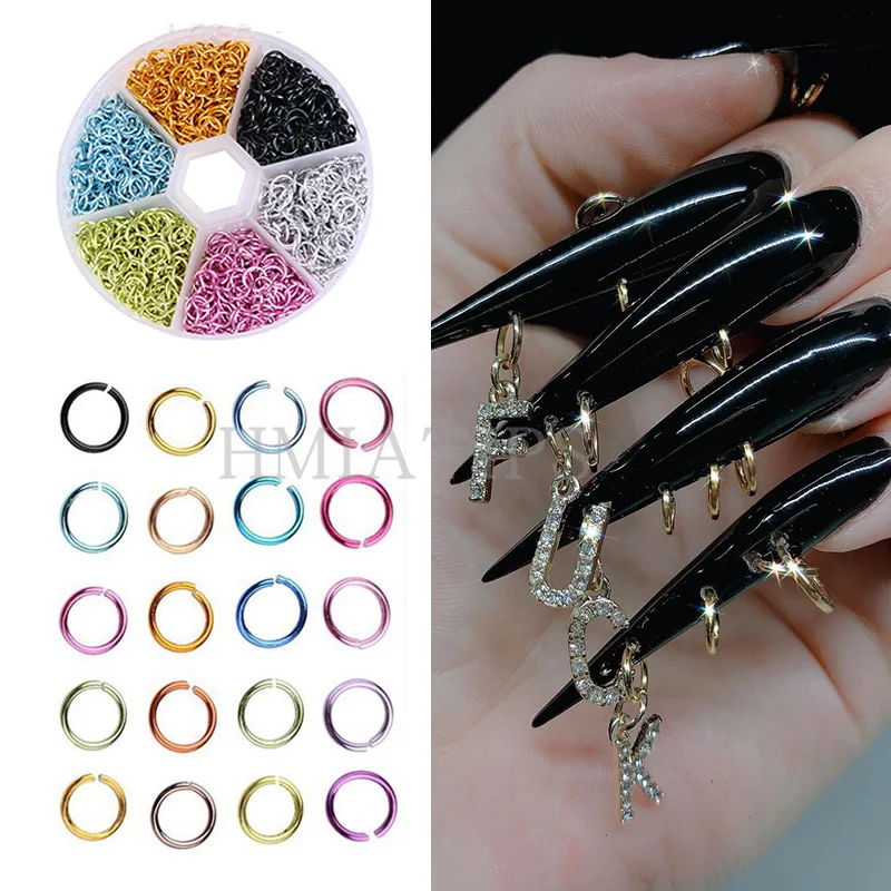 Nail Charms Piercing Dangle Jewelry Metal Alloy Designs 3D Nails Rhinestones Decoration Acrylic Manicure Supply