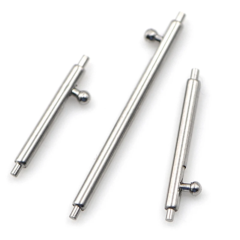 4Pcs Single Open Quick Release Spring Bars Silver Stainless Steel Watch Pins 18mm 19mm 20mm 21mm 22mm Watchband Link Tool