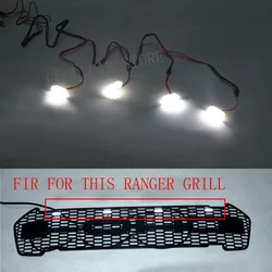 CRAR STYLING 4pcs/set front racing grille led white yellow led fit for ford ranger grill 2015-2017 car