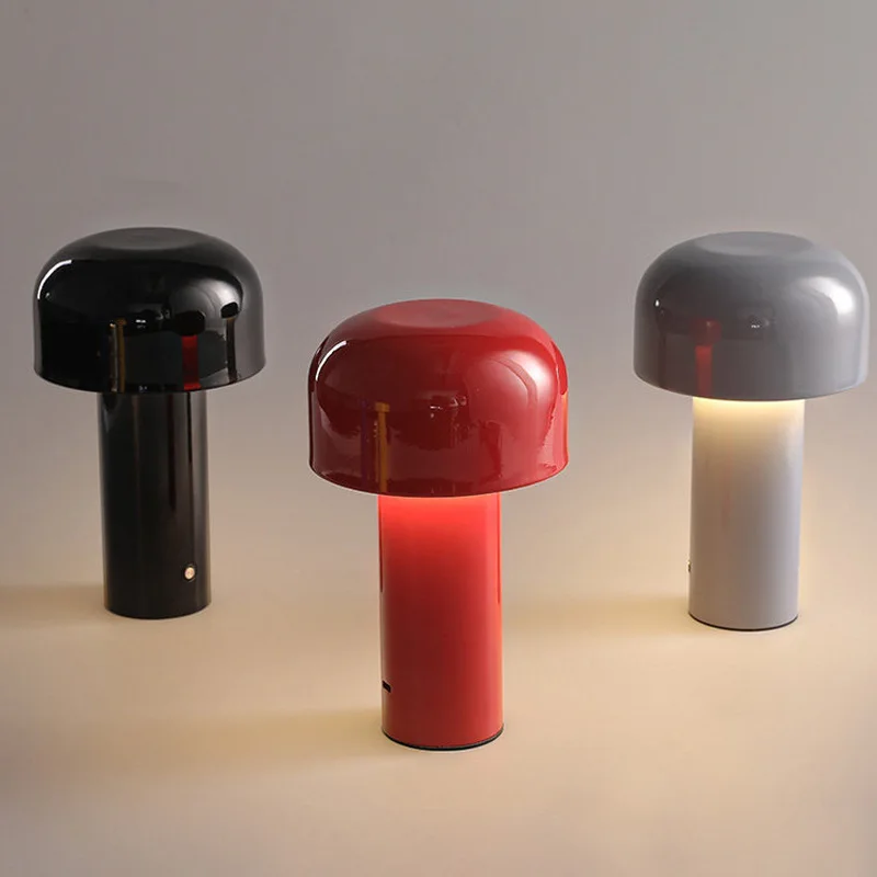 Mushroom Table Lamp Charging Plug-in Table Lamp Colour Mobile Portable Bedroom Night Lamp Desktop Decoration Bedside Night Light