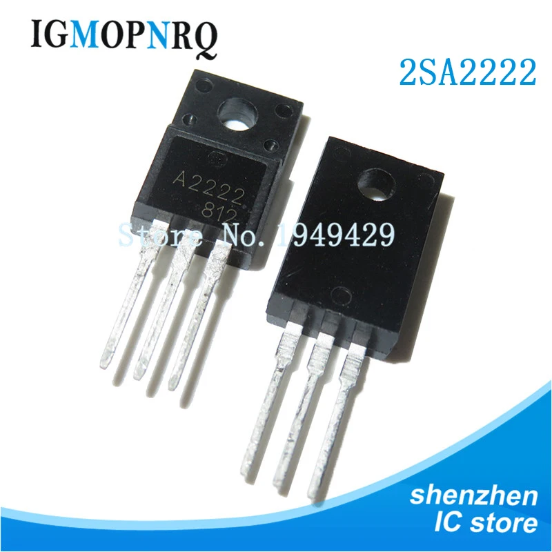 10pcs/lot 2SA2222 2SC6144 TO-220F (5pcs A2222 + 5pcs C6144 )TO-220 new