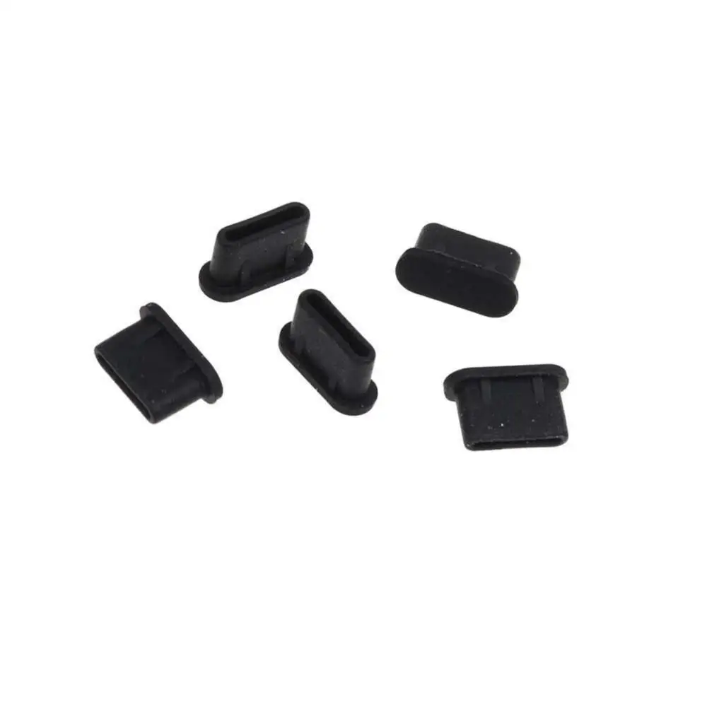 5Pcs Silicone Anti-Dust Type-C Tablet Phone Charger Interface Soft Plug Cover