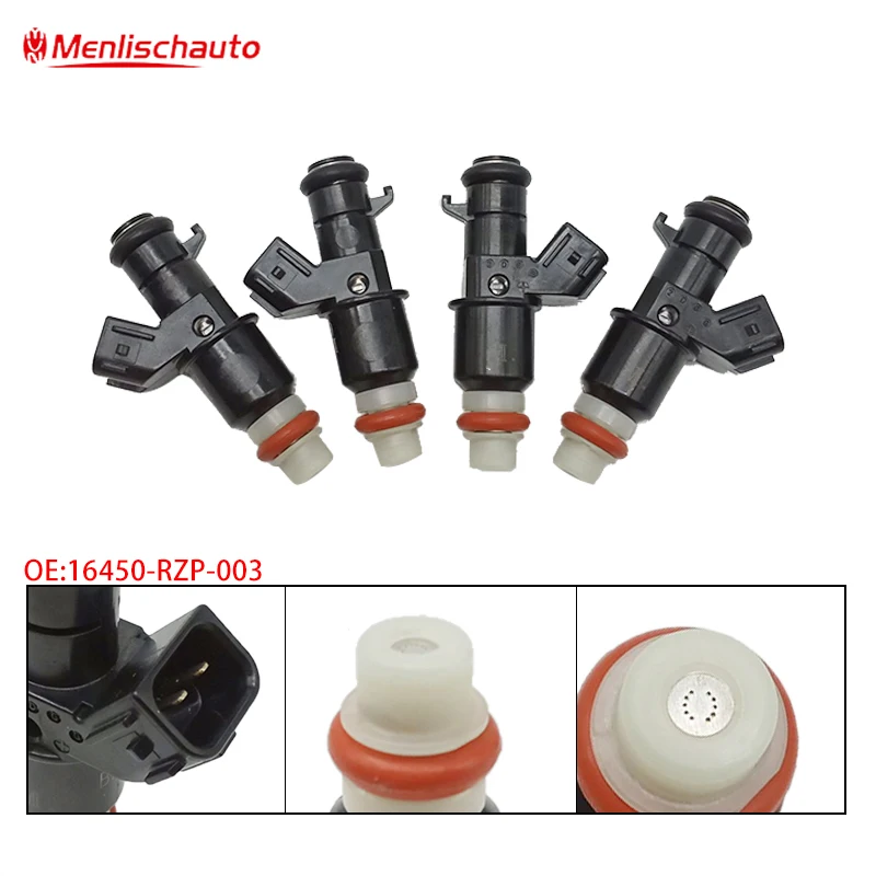 4pcs Auto Fuel Injectors 16450-RZP-003 Modified Oil Nozzles Jets 10 Holes For Japaness Car