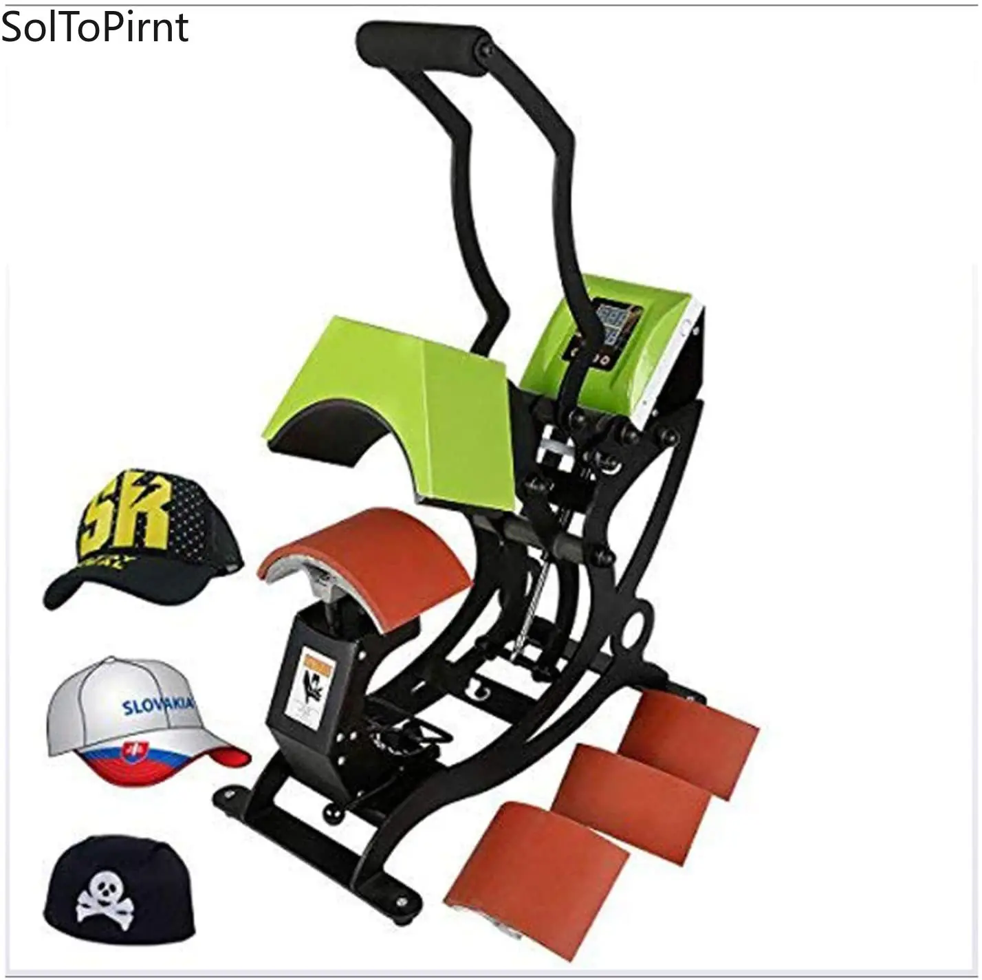 4 In 1 Hat Cap Heat Press Sublimation Machine In Digital Clamshell Steel Frame Heat Press Machine Hat Press Attachment