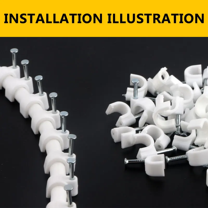 1/4 "Pipa PE Dinding Tempat Tetap Klip RO Water Cepat Konektor Diameter 6.5Mm Fitting Filter Bagian Sistem Kuku peletakan dan Kabel