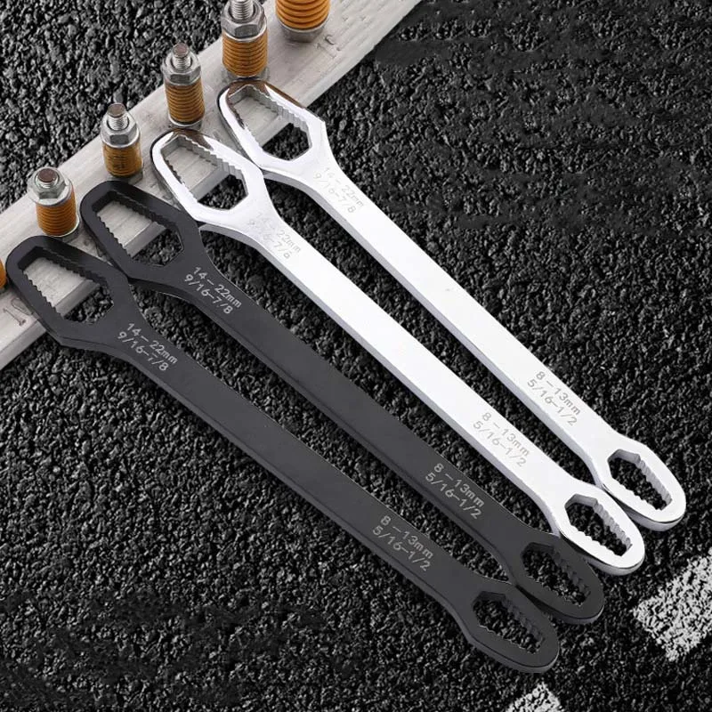 8-22mm Universal Torx Wrench Self-tightening Adjustable Glasses Wrench Board Double-head Torx Spanner Hand Tools for Factory