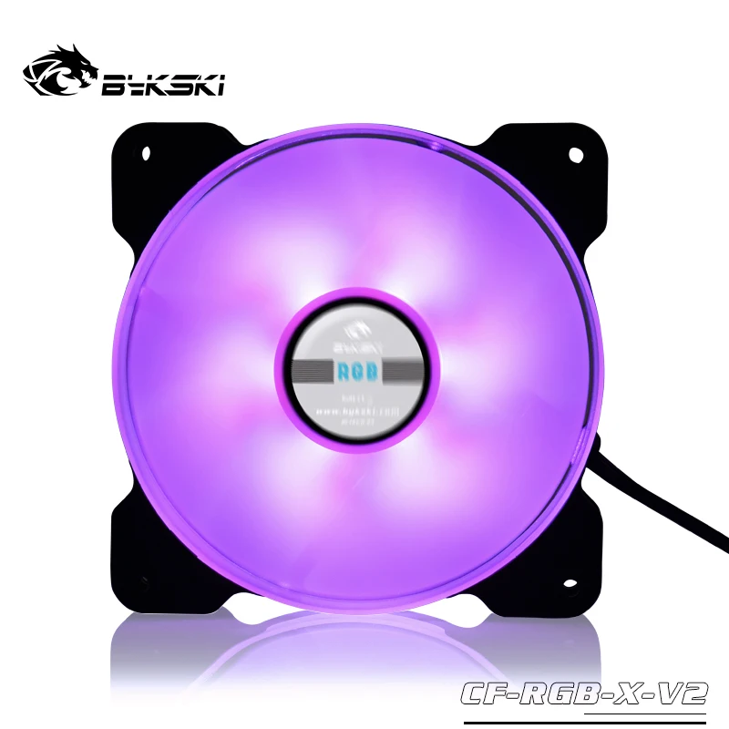 Bykski drive 2. 0 120mm 12cm ventilador rgb 12v rolamento hidráulico