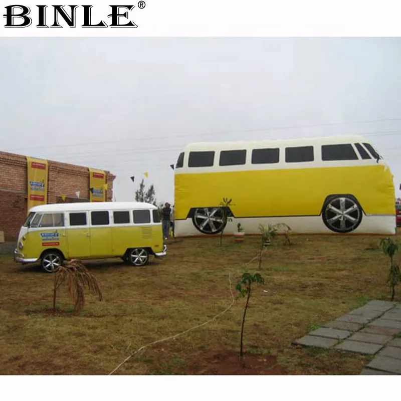 Custom made advertising replicas Model inflatable bus,inflatable car for sale