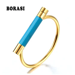 Can Changed For Different Color Resin Shackle Screw Bracelet DIY Stainless Steel Bracelets For Women And Men Bracelets & Bangles