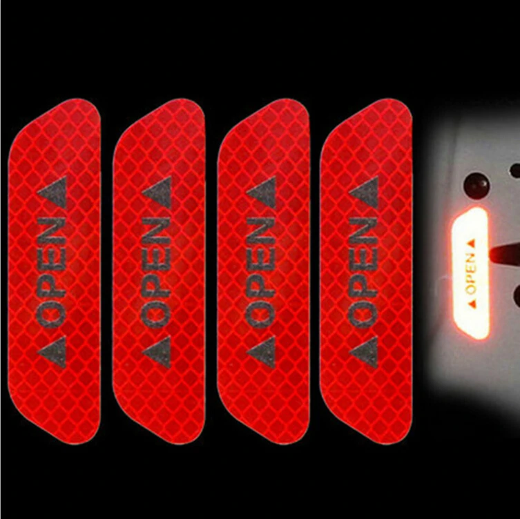 

Warning Mark Reflective Tape Car Door Stickers for Car Seat Belt Clip Extender Nissan Tiida Teana Skyline Juke X-trail A