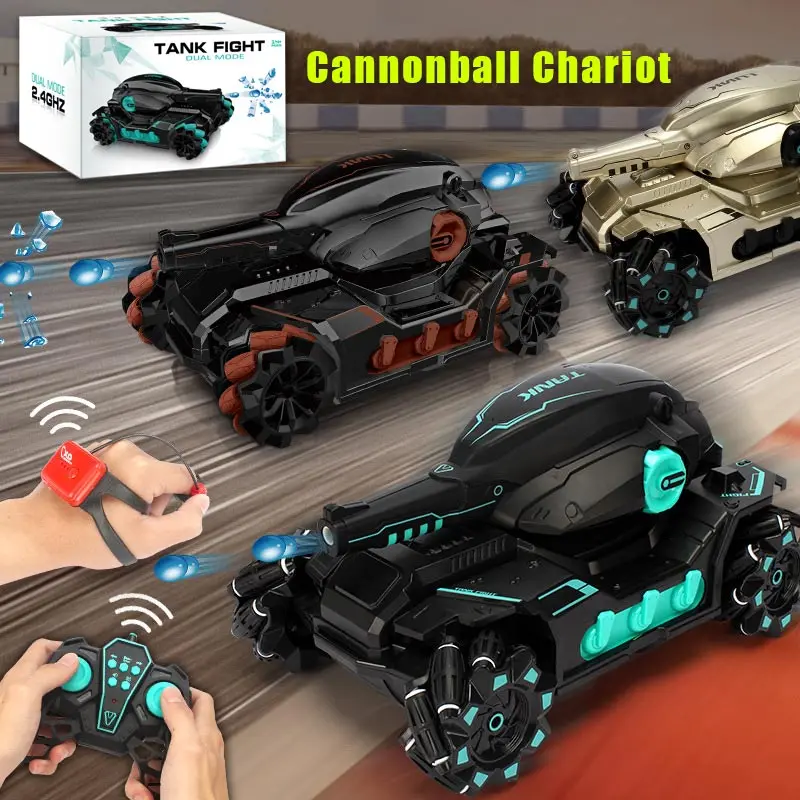 

RC Car Toys For Children boy 4WD Tank Water Bomb Shooting Competitive Toy Electric Gesture remote control SUV Car Christmas Gift