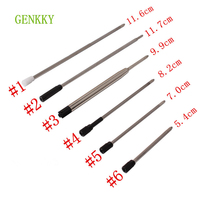 GENKKY BALLPOINT PEN REFILLS 0.7mm Different Design Length Blue And Black Ink Refills For School Office Replacement Ball Pen ink