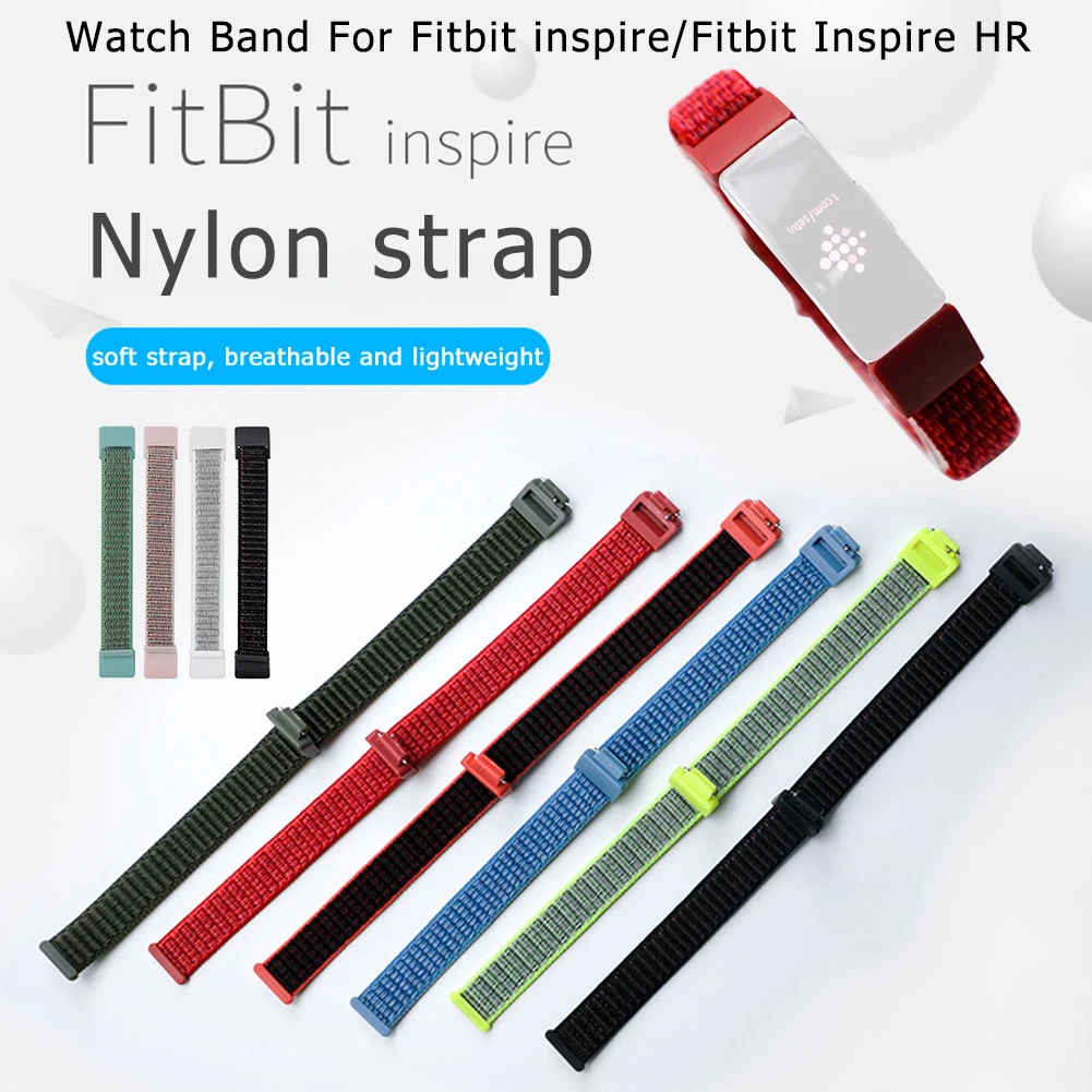 Cinturino in Nylon per Fitbit Inspire 2 Smart Wristband donna uomo bracciale cintura sportiva per Fit Inspire 1 Bit HR Correa cinturini